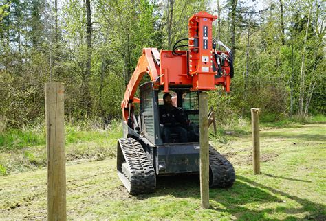 skid steer post driver attachment for sale|skid steer post driver sale.